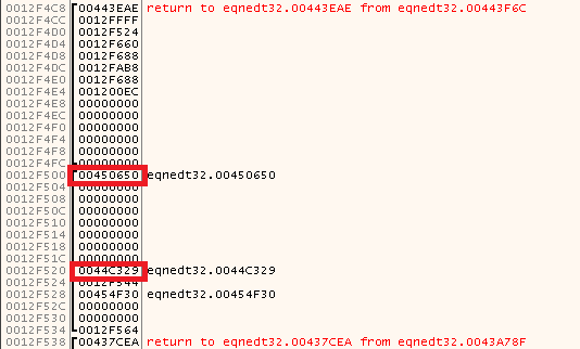 덮어쓰기 루프 실행 후 손상된 스택 상태